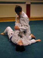 [Foto:
Judo-Armhebel:
Ude Gatame
]