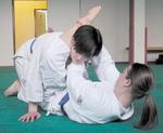 [Foto:
Judo-Würgegriff:
Higari Ashi Jime
]
